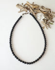 Black Tourmaline Beaded Necklace