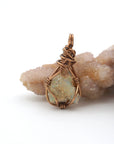 Opal Birthstone Necklace – Classic Bronze Wrap