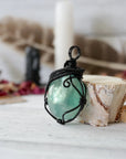 AURA FOUNDATION COLLECTION - Green Fluorite Crystal Necklace Designs by Nature Gems