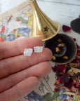 AURA STUD EARRINGS COLLECTION - Rainbow Moonstone Crystal Earrings Designs by Nature Gems