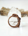Black Tourmaline Ring-Antique Bronze Designs by Nature Gems