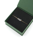 Natural clear quartz slider bracelet in elegant gift box ready for gifting - April alternative birthstone jewelry by Designs by Nature Gems
