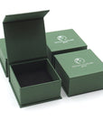 Designs by Nature Gems branded jewelry box — gift-ready packaging included with every pink ruby 14k gold vermeil adjustable ring purchase