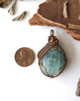 Green Fluorite Necklace - Antique Bronze Designs by Nature Gems