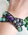 Manifesting Dream Healing Crystal Wrap Bracelet and Choker Designs by Nature Gems