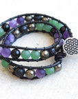 Manifesting Dream Healing Crystal Wrap Bracelet and Choker Designs by Nature Gems