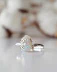 Fire Opal Sterling Silver Adjustable Ring DesignsbyNatureGems
