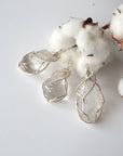 Rock Crystal Silver Pendant Necklace (Clear Quartz) DesignsbyNatureGems