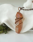 Ruby Aura Quartz - Antique Bronze Necklace Designs by Nature Gems