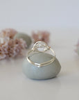 Simple Birthstone Ring - Clear Quartz (Rock Crystal)