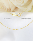Minimalist Citrine Necklace - 14k Gold Filled & Gold Vermeil