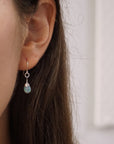 Opal Sterling Silver Drop Earrings