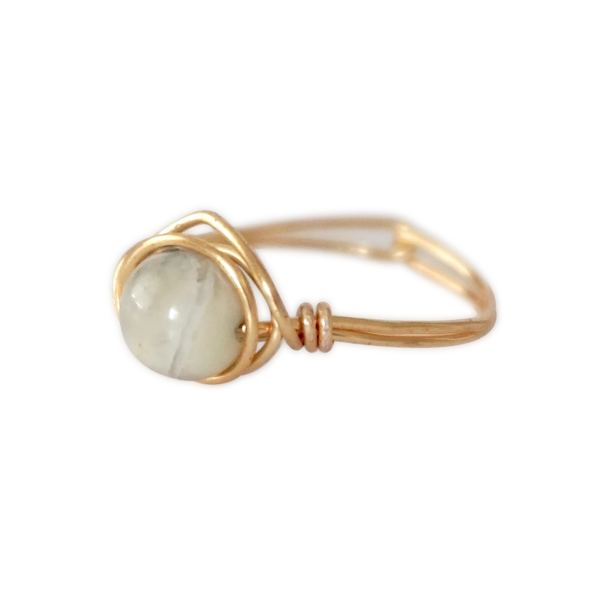 Simple Birthstone Ring - Peruvian Opal Designs by Nature Gems