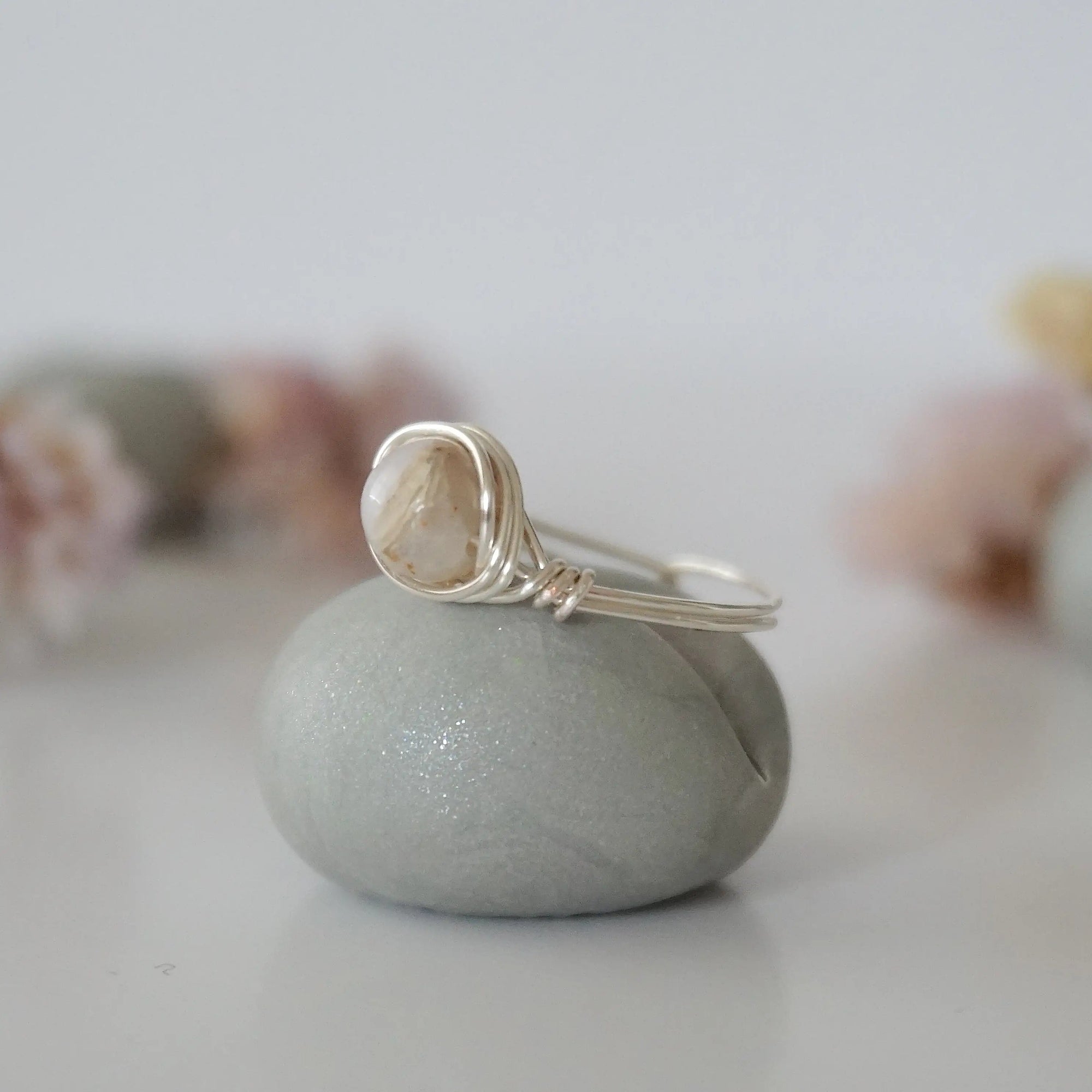 Simple Birthstone Ring - Peruvian Opal Designs by Nature Gems
