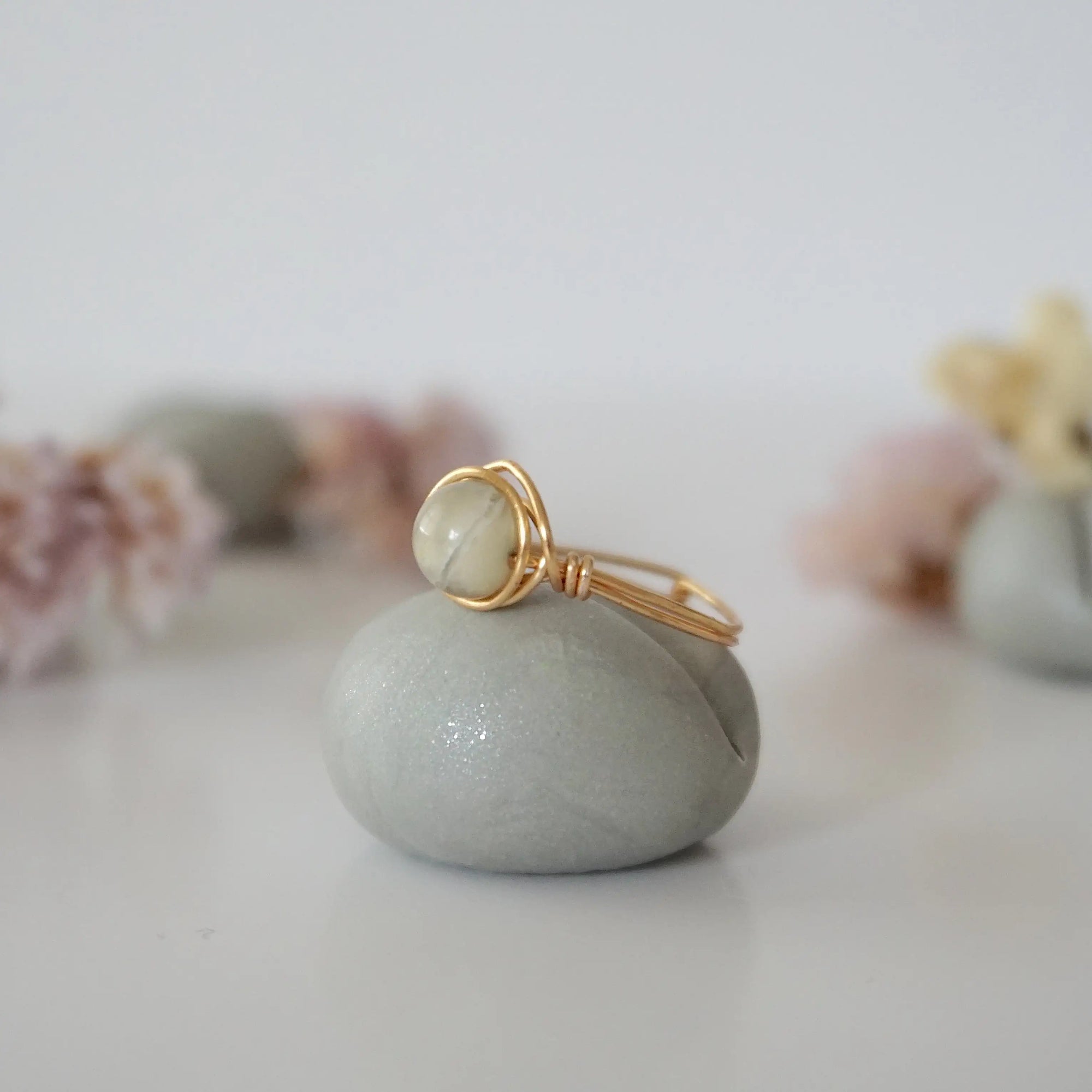 Simple Birthstone Ring - Peruvian Opal Designs by Nature Gems