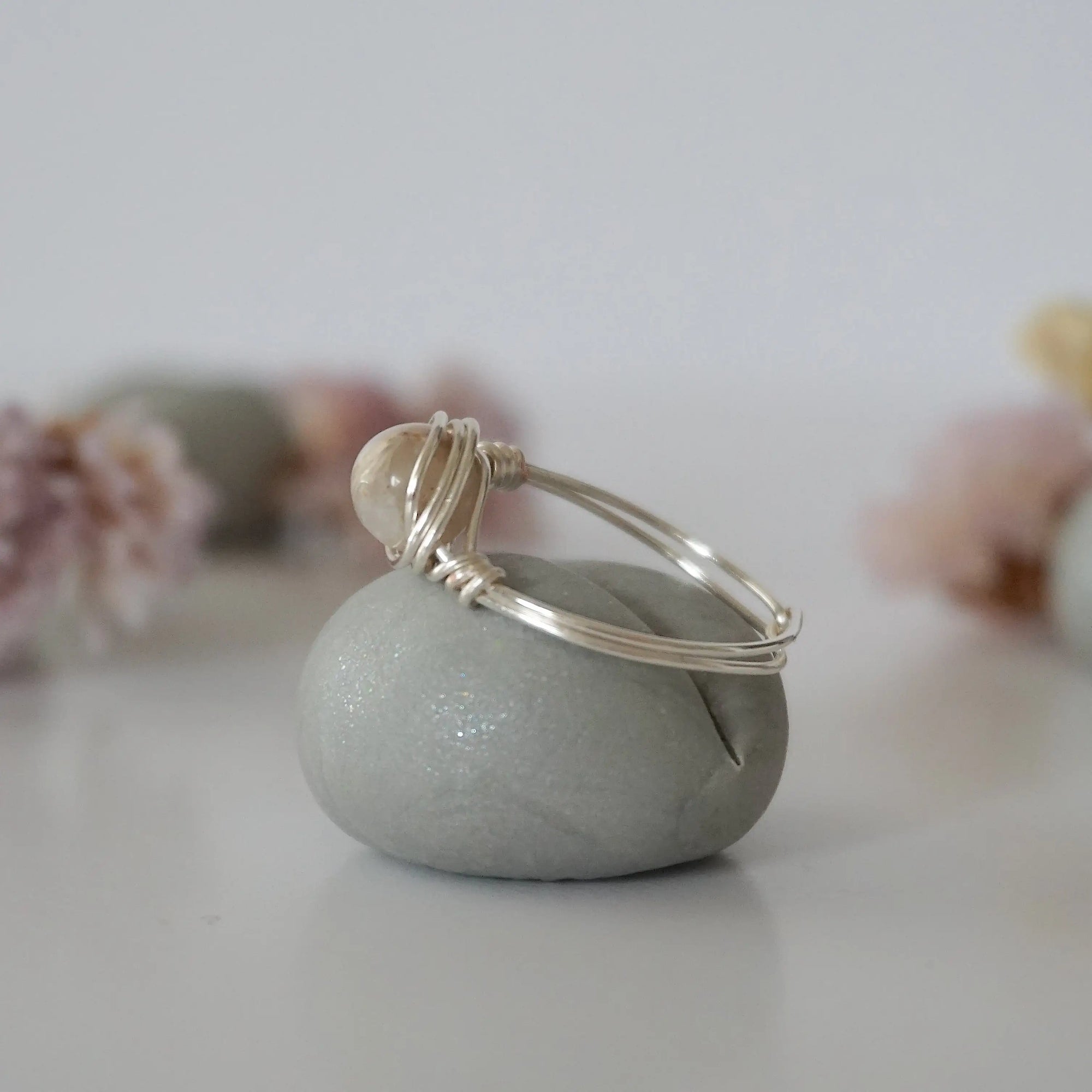 Simple Birthstone Ring - Peruvian Opal Designs by Nature Gems
