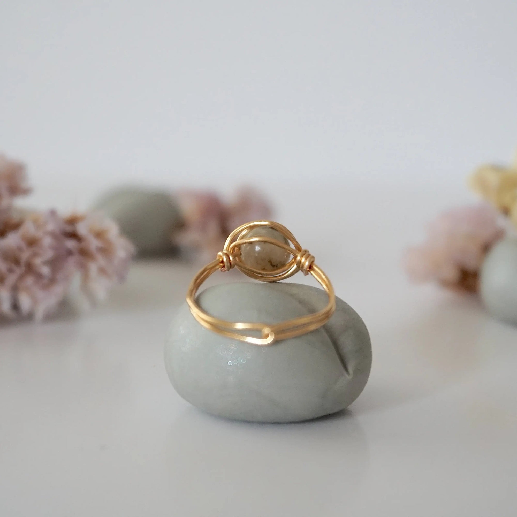 Simple Birthstone Ring - Peruvian Opal Designs by Nature Gems