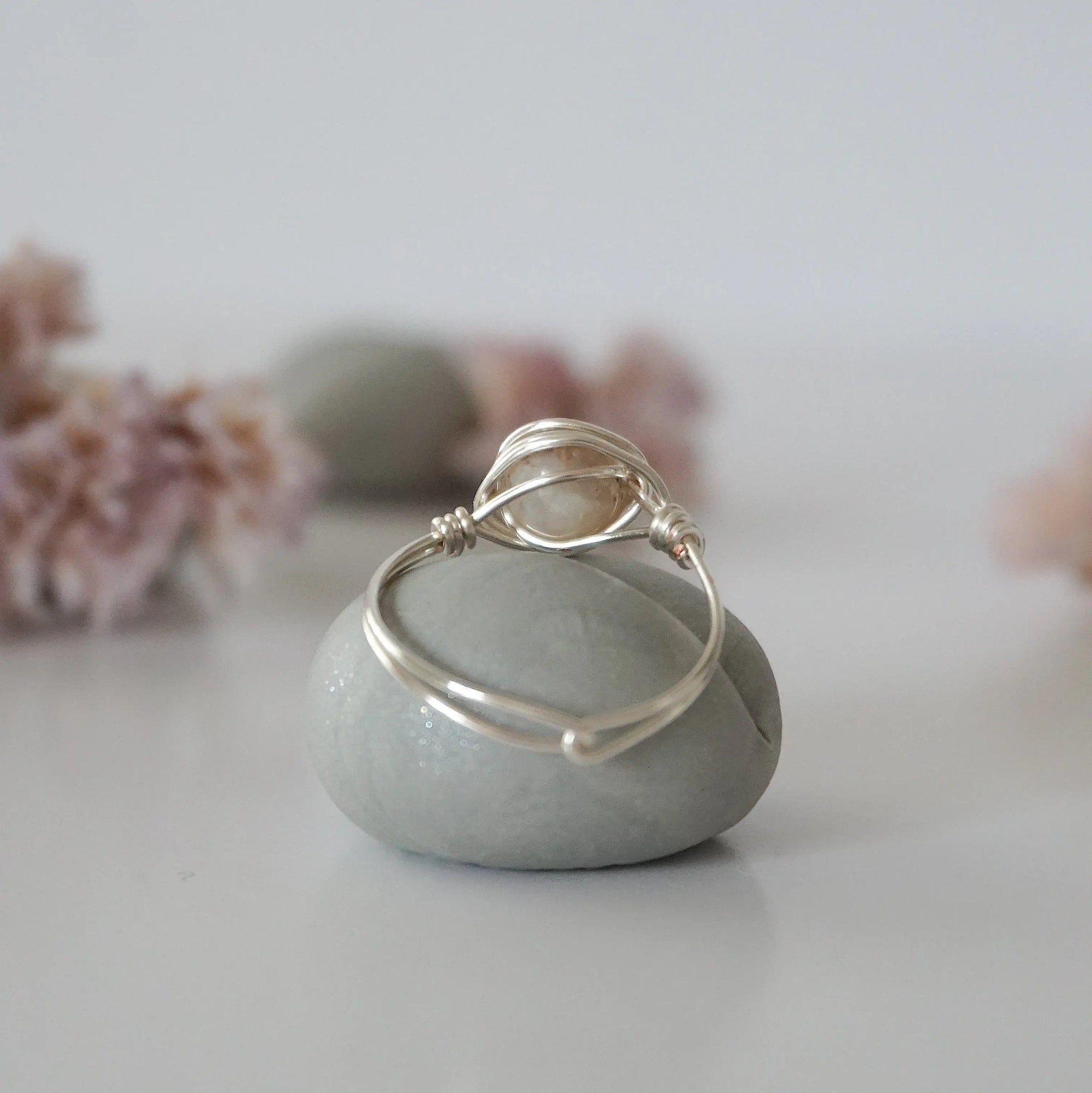 Simple Birthstone Ring - Peruvian Opal Designs by Nature Gems