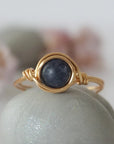 Simple Birthstone Ring - Sapphire DesignsbyNatureGems