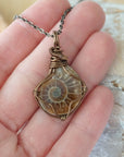 Ammonite Pendant - Antique Bronze DesignsbyNatureGems