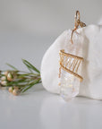 Angel Aura Quartz Point - Gold Plated Necklace Designs by Nature Gems
