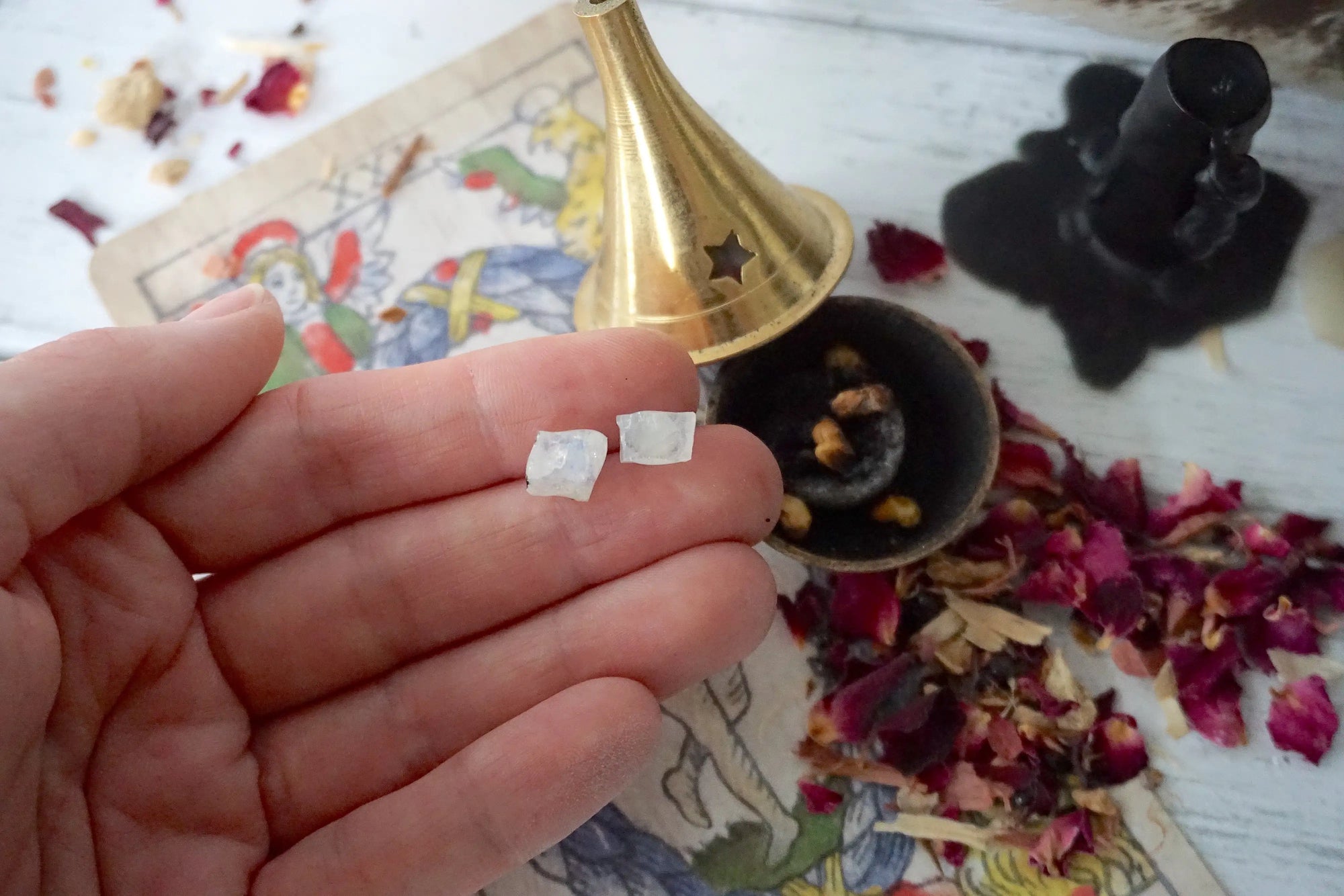 AURA STUD EARRINGS COLLECTION - Rainbow Moonstone Crystal Earrings Designs by Nature Gems