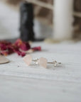 AURA STUD EARRINGS COLLECTION - Rose Quartz Crystal Earrings Designs by Nature Gems
