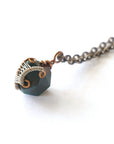 Bloodstone Healing Crystal Charm Necklace - March Birthstone Necklace DesignsbyNatureGems