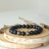 Blue Tiger’s Eye Mala Bracelet - Healing Crystal for Meditation, Intuition, and Drive DesignsbyNatureGems