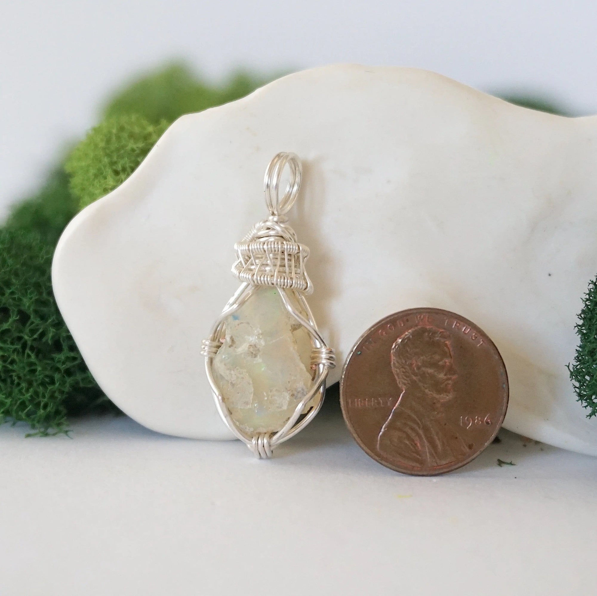 CHECK INFO Fire Opal Necklace - Silver Plated Pendant Designs by Nature Gems