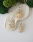 CHECK INFO Fire Opal Necklace - Silver Plated Pendant Designs by Nature Gems
