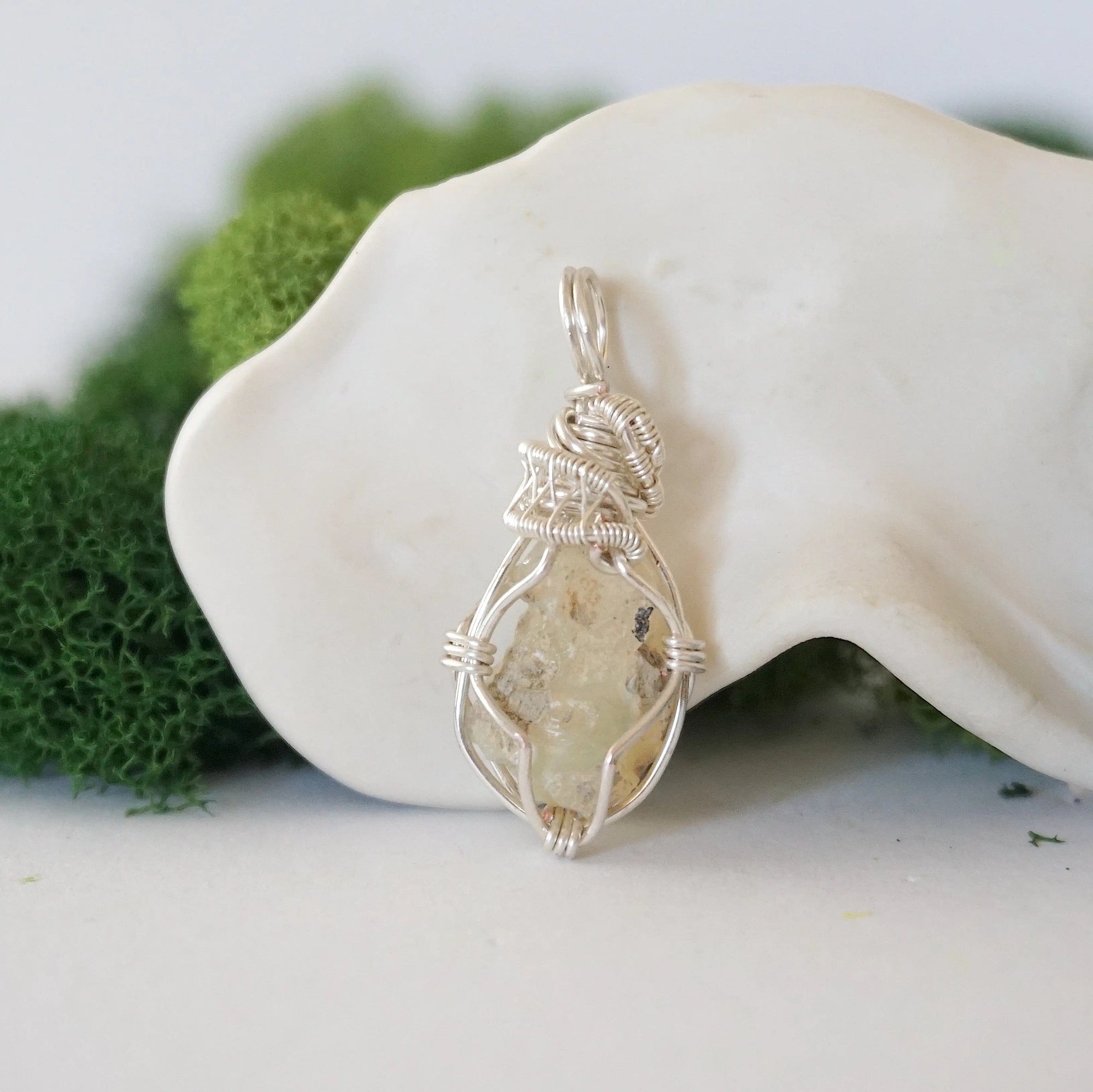 CHECK INFO Fire Opal Necklace - Silver Plated Pendant Designs by Nature Gems