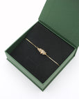 Natural citrine slider bracelet in elegant gift box ready for gifting - November birthstone jewelry by Designs by Nature Gems