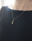 Fire Opal Gold Lotus Necklace Designs by Nature Gems