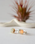 Fire Opal Stud Earrings DesignsbyNatureGems