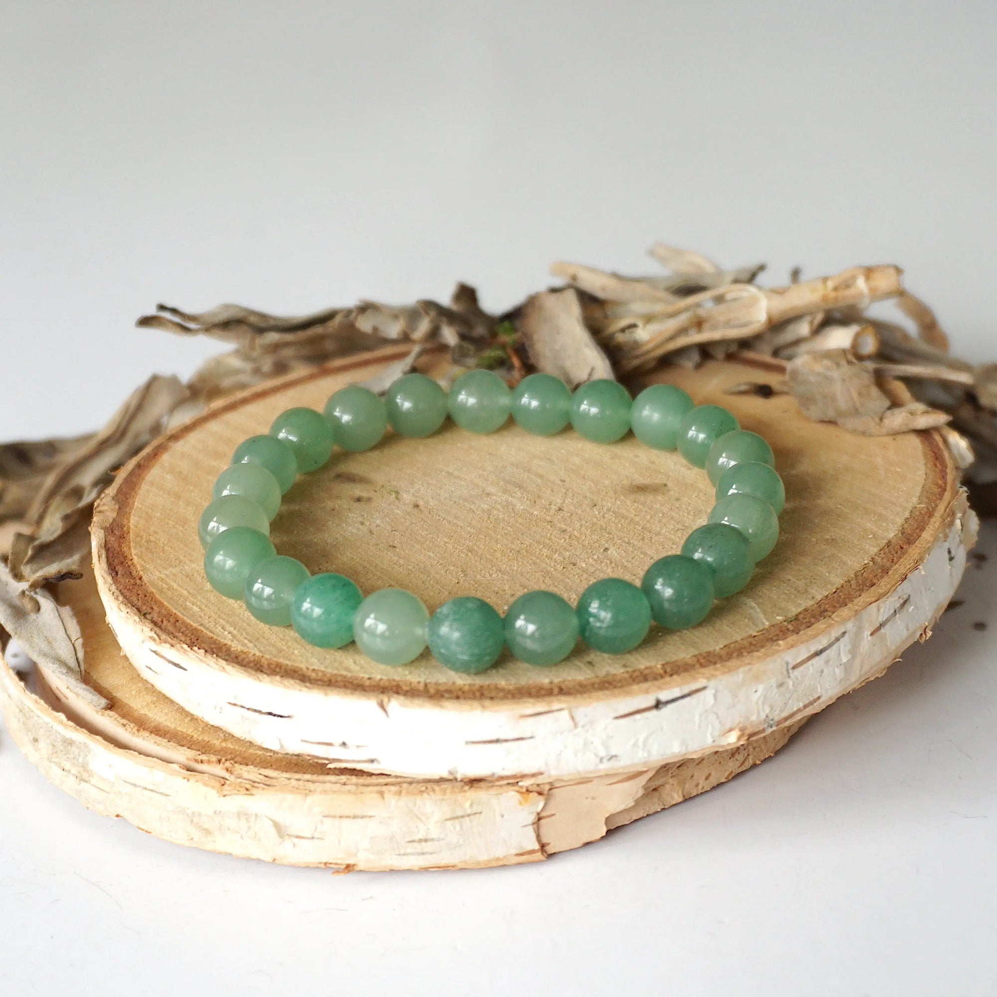 Green Aventurine Crystal Healing - Mala Bracelet DesignsbyNatureGems