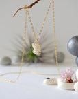 Opal 14K Gold Filled Huggie Charm Necklace Designs by Nature Gems