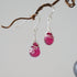 Pink Tourmaline Sterling Silver Drop Earring Designs by Nature Gems