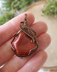 Raw Red Jasper Crystal Pendant - 24 Inch Necklace DesignsbyNatureGems