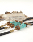 Rohan-Men's Blue Raw Apatite Bracelet Designs by Nature Gems