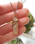 Ruby Aura Quartz - Antique Bronze Necklace Designs by Nature Gems
