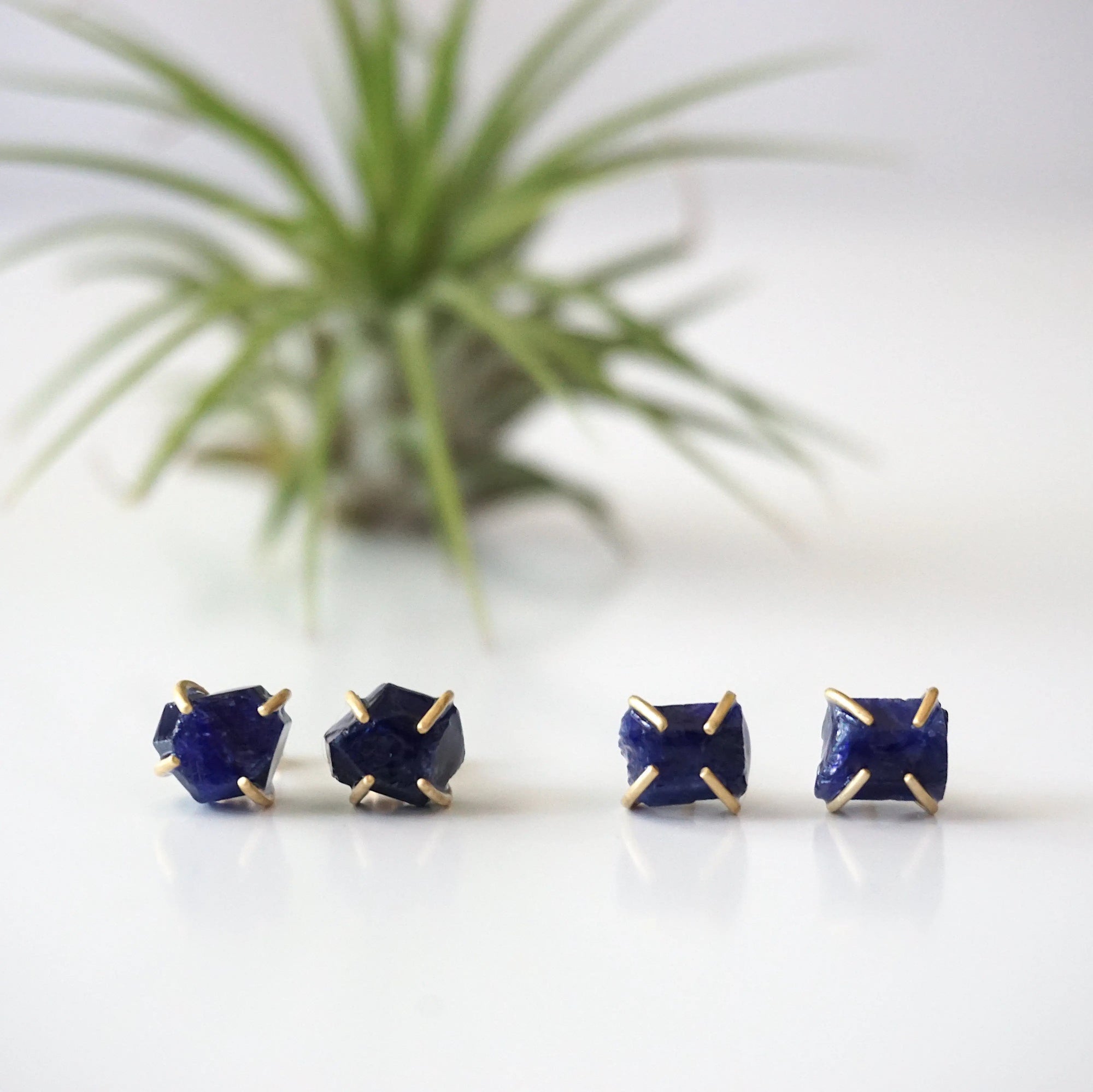 Sapphire Stud Earrings: 14k Gold Filled Designs by Nature Gems