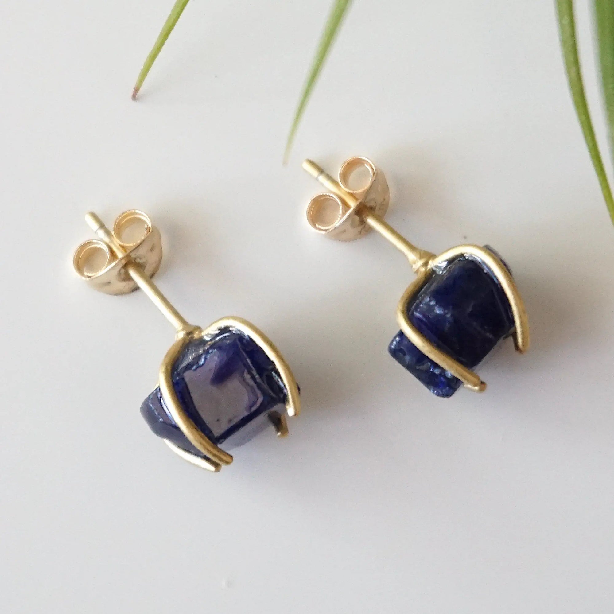 Sapphire Stud Earrings: 14k Gold Filled Designs by Nature Gems