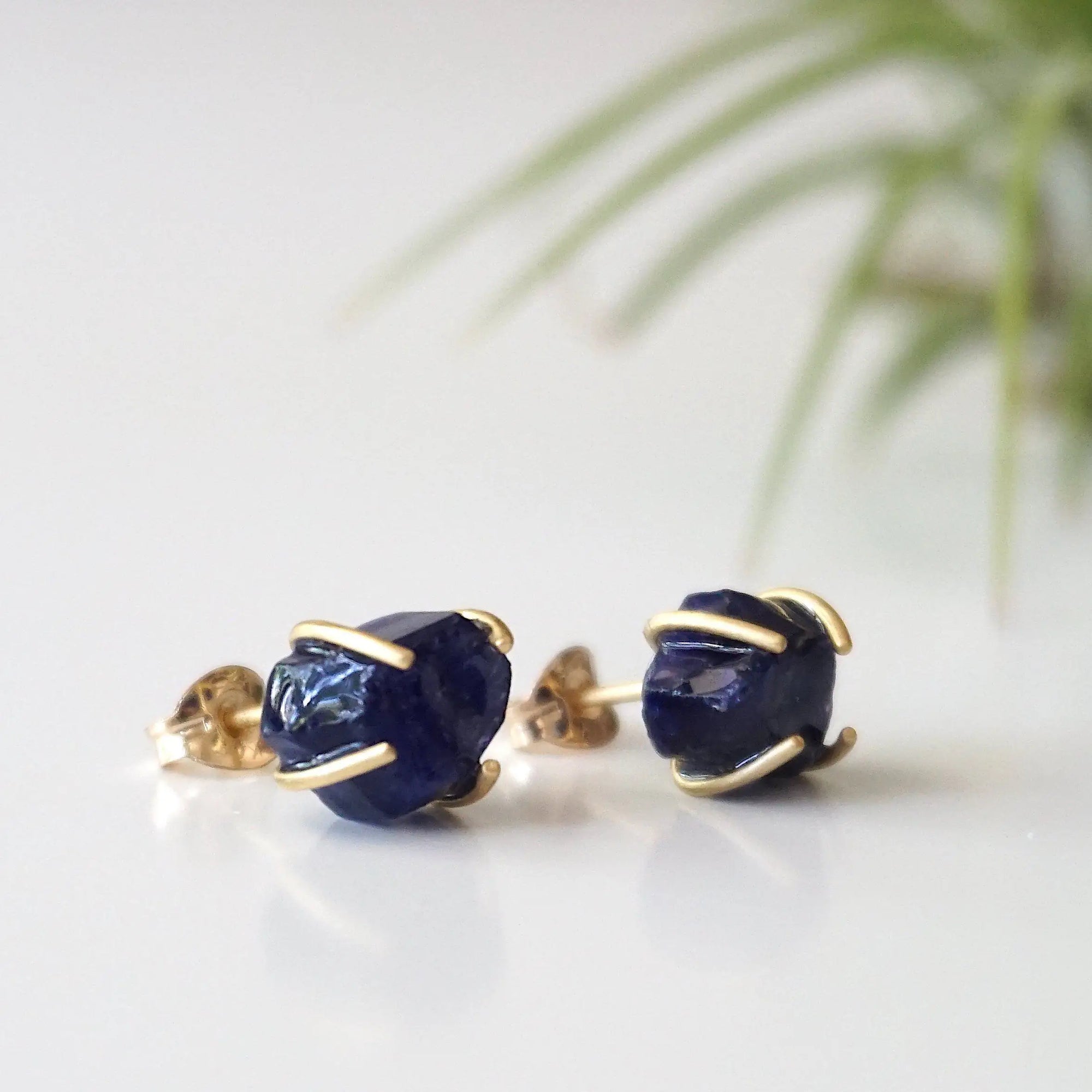 Sapphire Stud Earrings: 14k Gold Filled Designs by Nature Gems