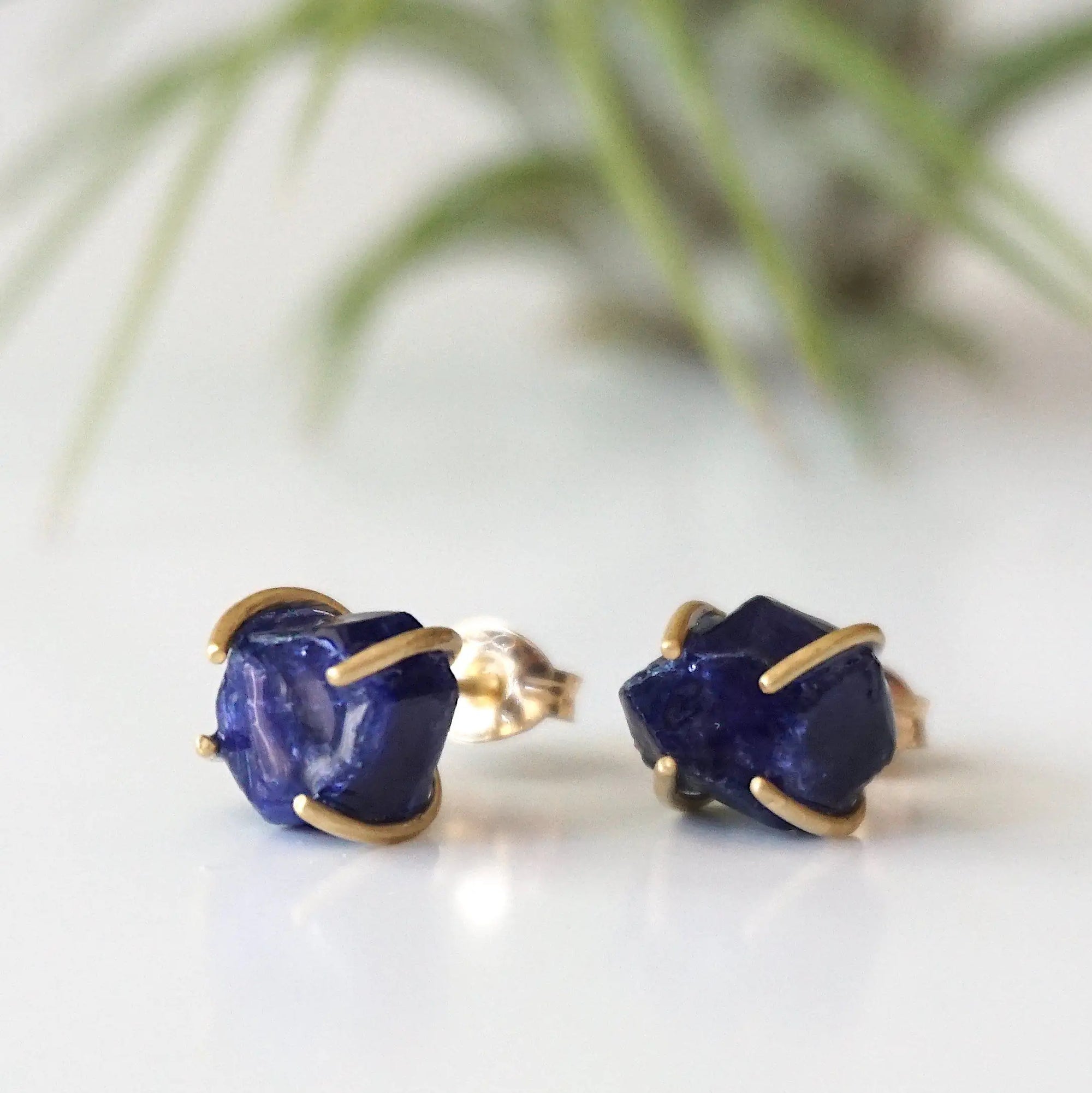 Sapphire Stud Earrings: 14k Gold Filled Designs by Nature Gems