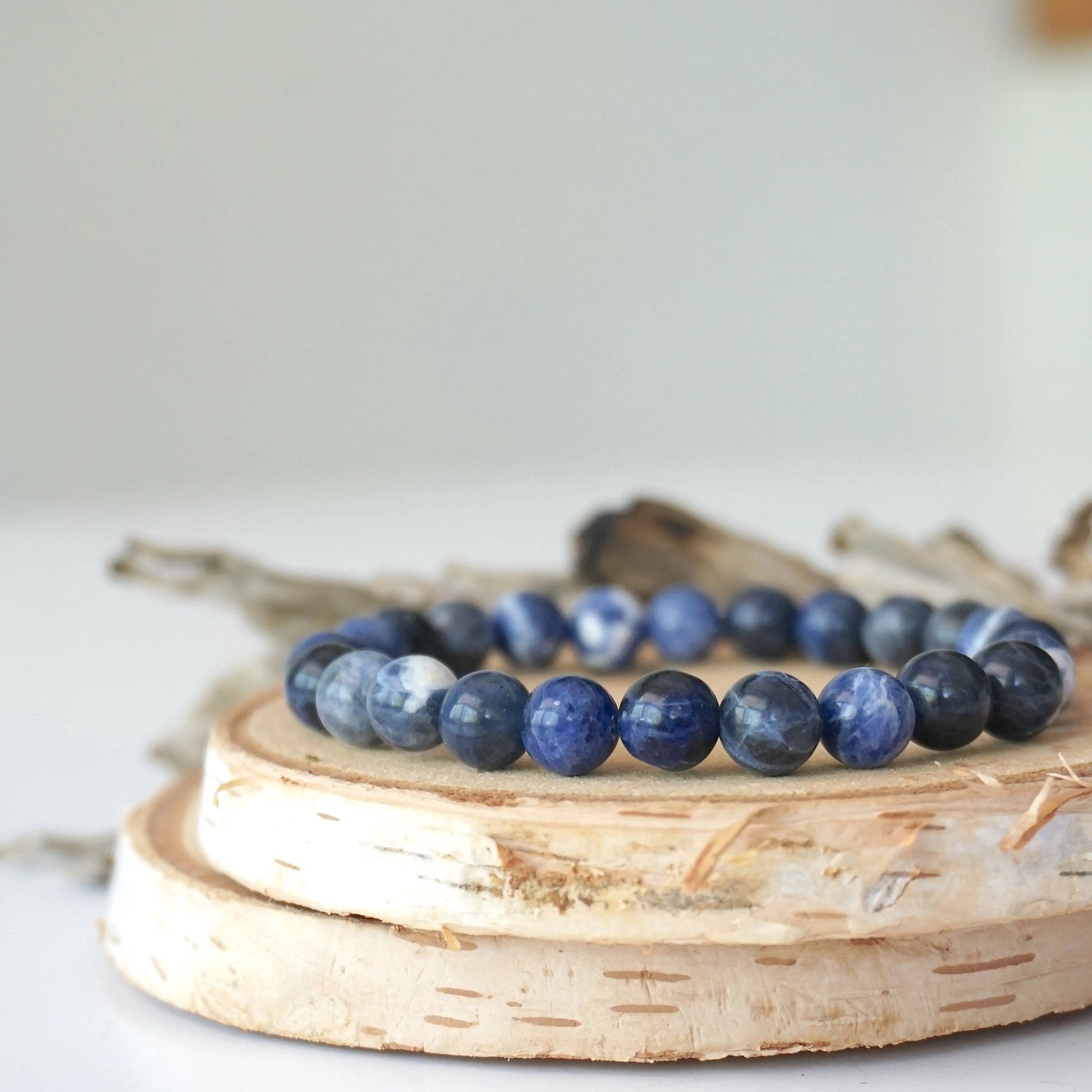 Sodalite Healing Crystal - Mala Bracelet DesignsbyNatureGems