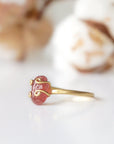 Strawberry Quartz - Adjustable Ring - 14k Gold Filled Designs by Nature Gems