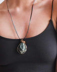 Wire Wrapped Raw Bloodstone Crystal Necklace - March Birthstone Necklace DesignsbyNatureGems