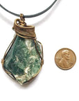 Bloodstone Size Comparison to a Penny
