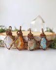 Branded Designs by Nature Gems jewelry box for natural opal necklace, perfect for gifting artisan jewelry.